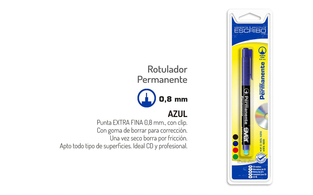 Blister 2 Rotuladores Permanentes Multisuperficie (CD) - ESCRIBO Line