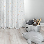 Cortina Anillas Kids 135x250cm Algodón Jungle Beige